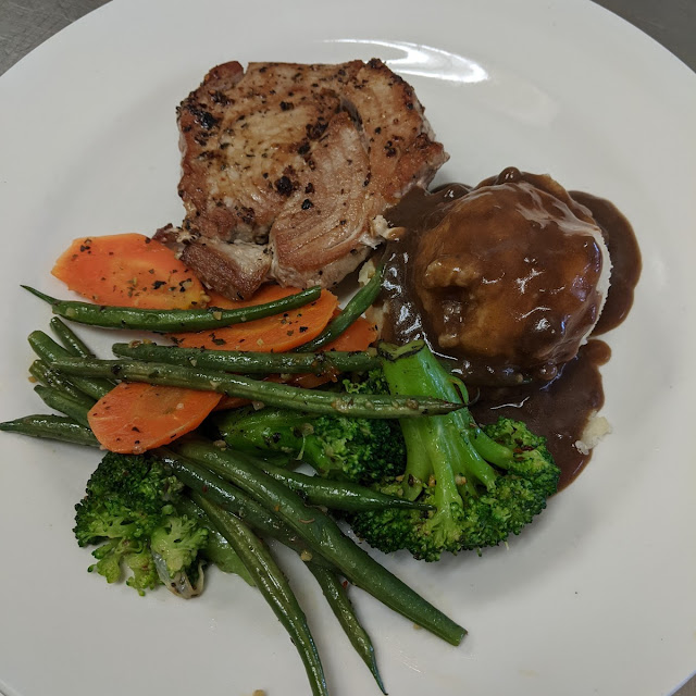 With Mashed Potato & Steamed Vegetables