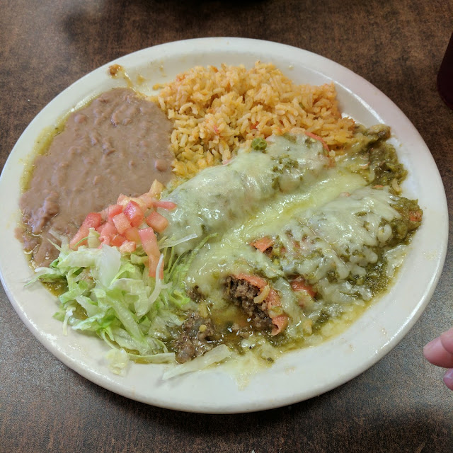 Green Spicy Enchiladas