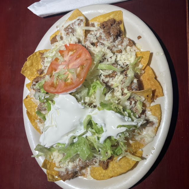 Sour Cream Salad and Nachos Supreme