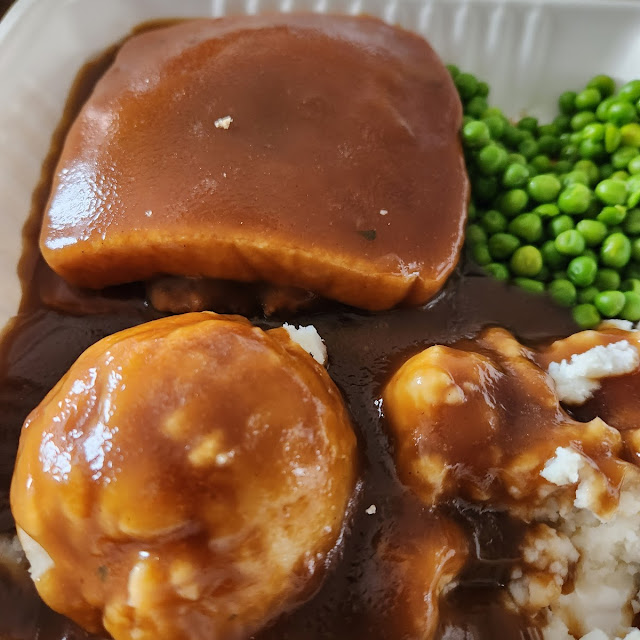 Hot Hamburger with Mashed Potatoes and Gravy