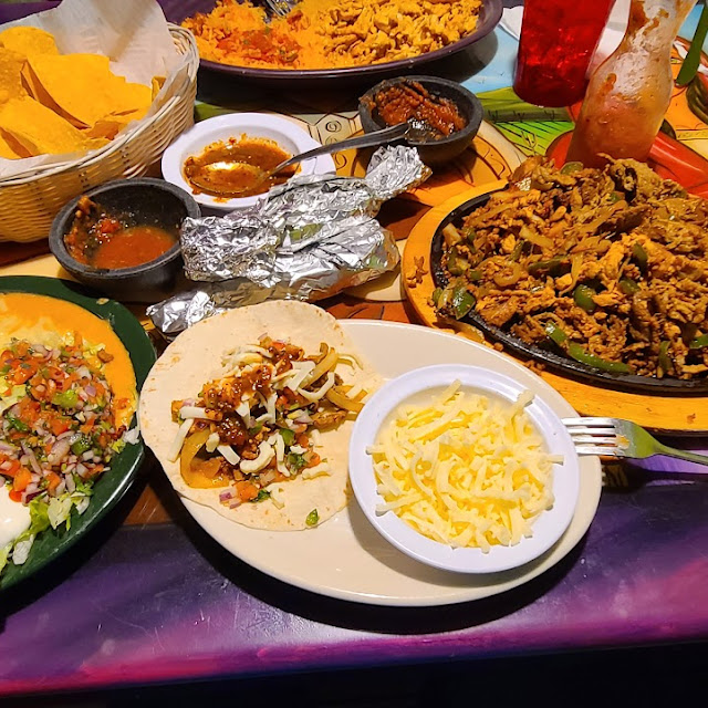 Nachos with Shrimp Chicken Steak