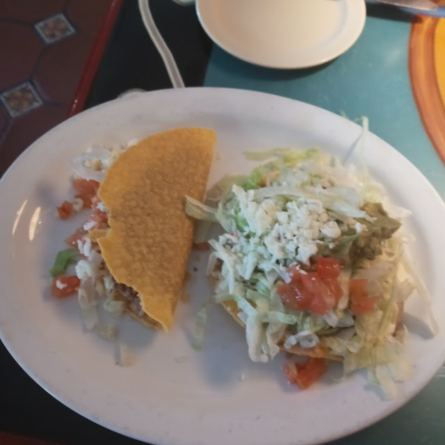 Beef Taco and Tostada