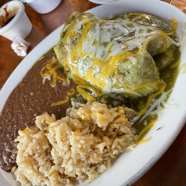 No 8 Chile Verde Burrito