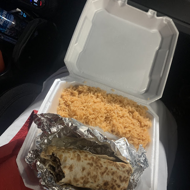 One Beef Burrito and One Taco
