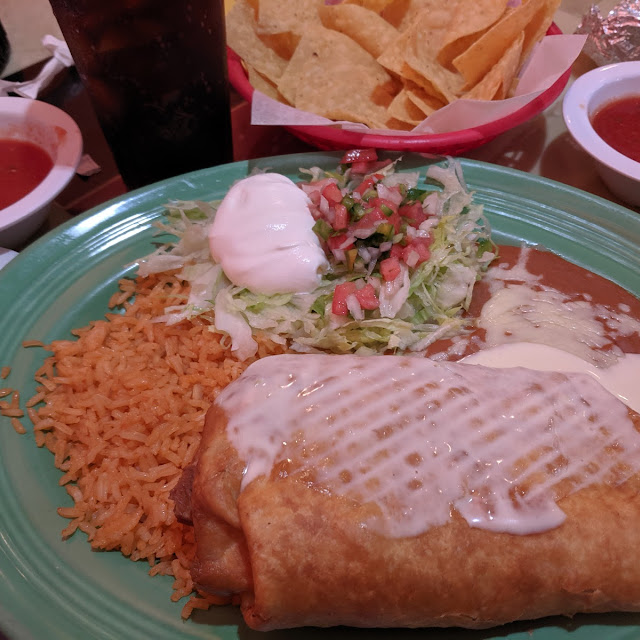 Enchilada Rice and Refried Beans