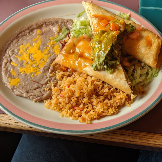 Chicken Chimichanga Plate