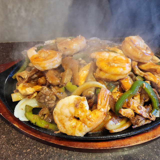 Sizzling Fajitas with Tortillas and Salsa
