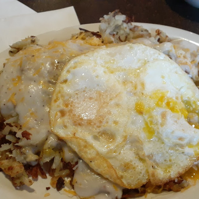 Biscuits and Sausage Gravy w Cheese