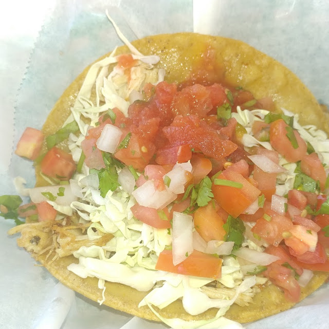 Crispy Chicken Taco Mexican Style It’S with Cabbage Instead of Lettuce