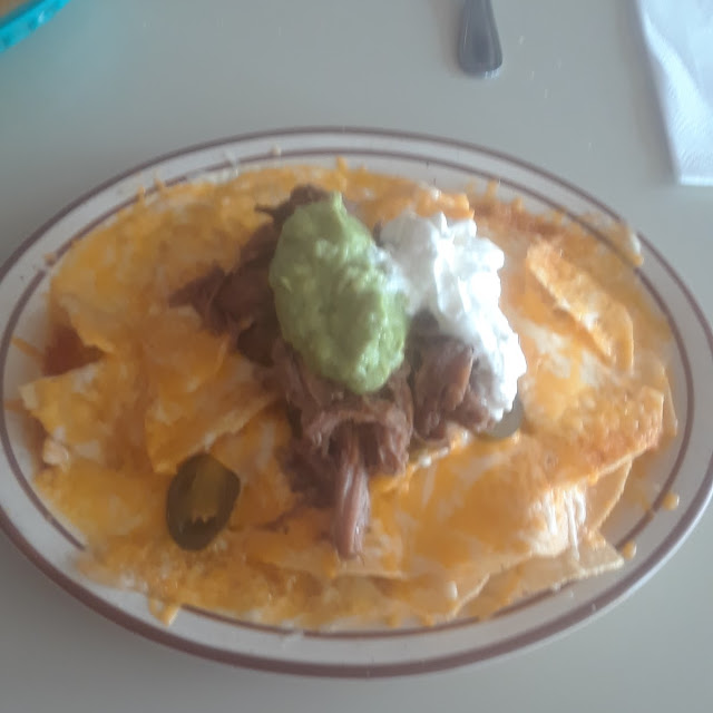 Half Order Nachos w Cheese Barbecoa