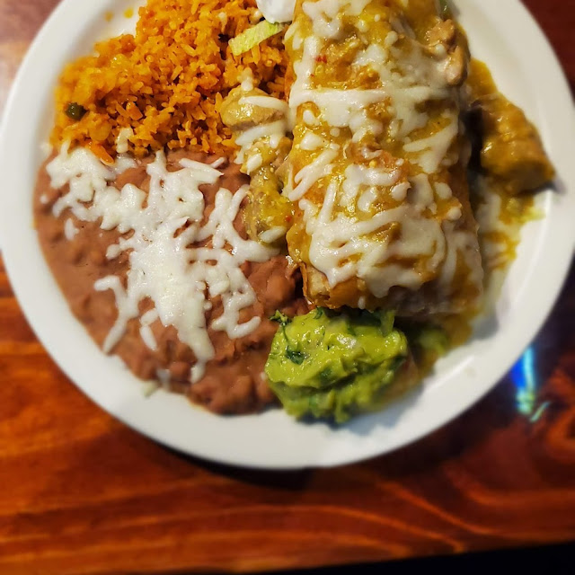 Served with Refried
