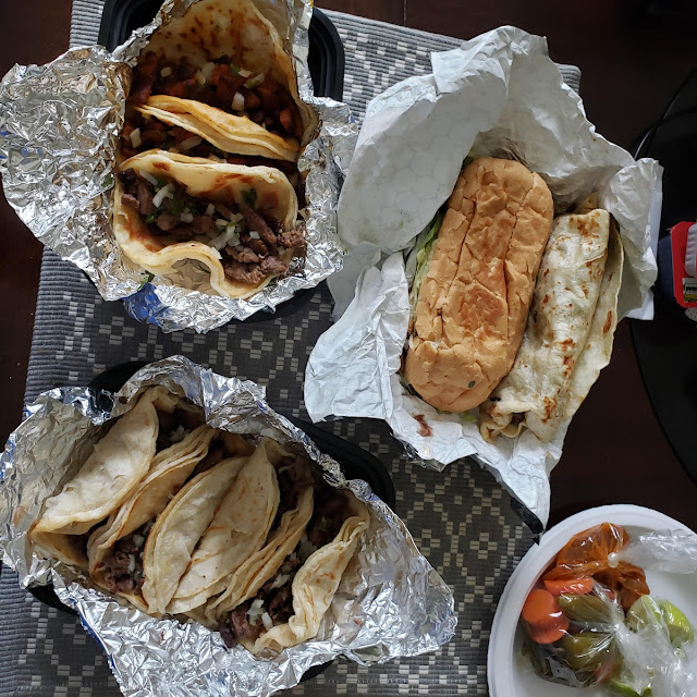 Carne Asada Tacos and Torta