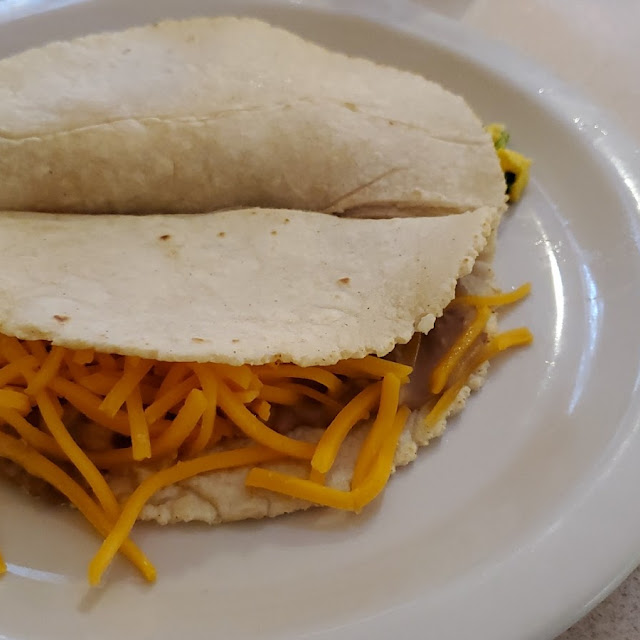 Bean and Cheese Breakfast Tacos