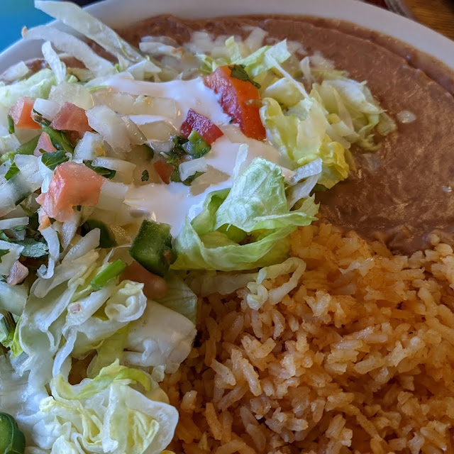 One Taco Rice and Beans