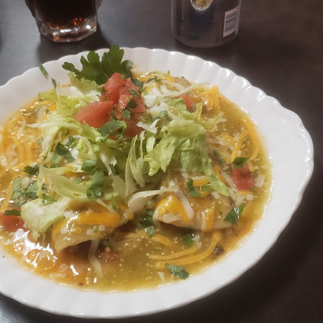 Crab Enchiladas Verdes