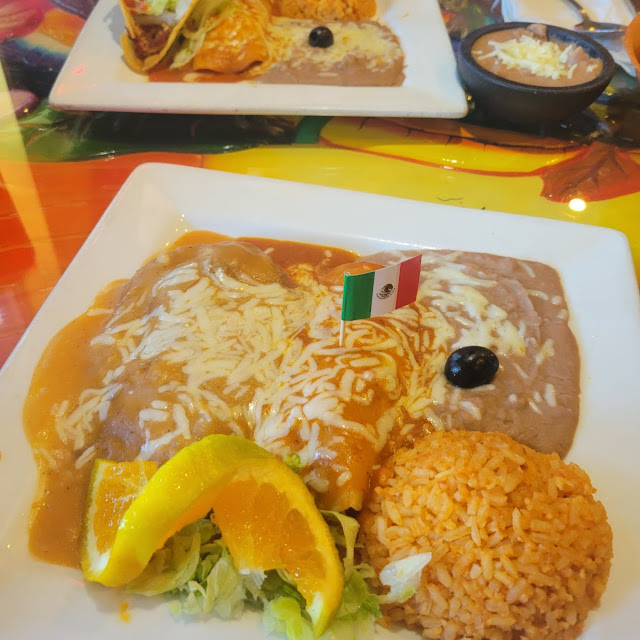 Chile Relleno Enchilada Plate