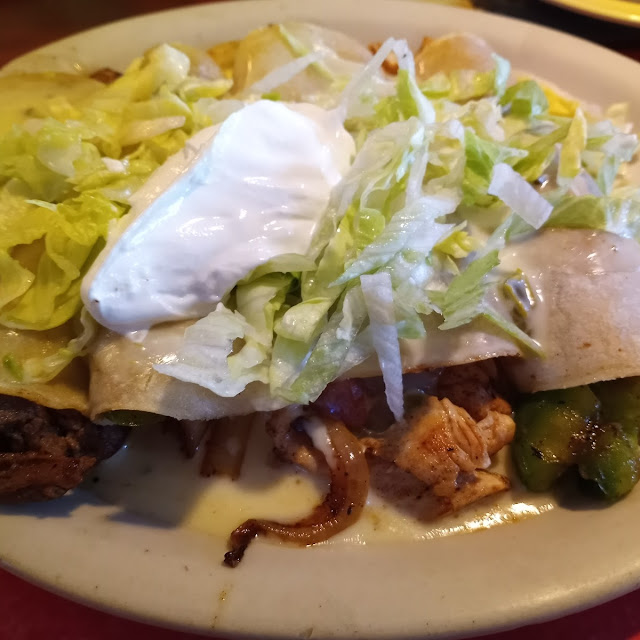 Fajita Enchiladas Chicken and Steak