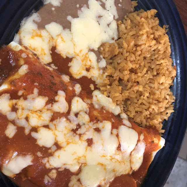 Combo Platter with Beans and Rice