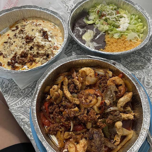 Fajitas El Potro and Choriqueso