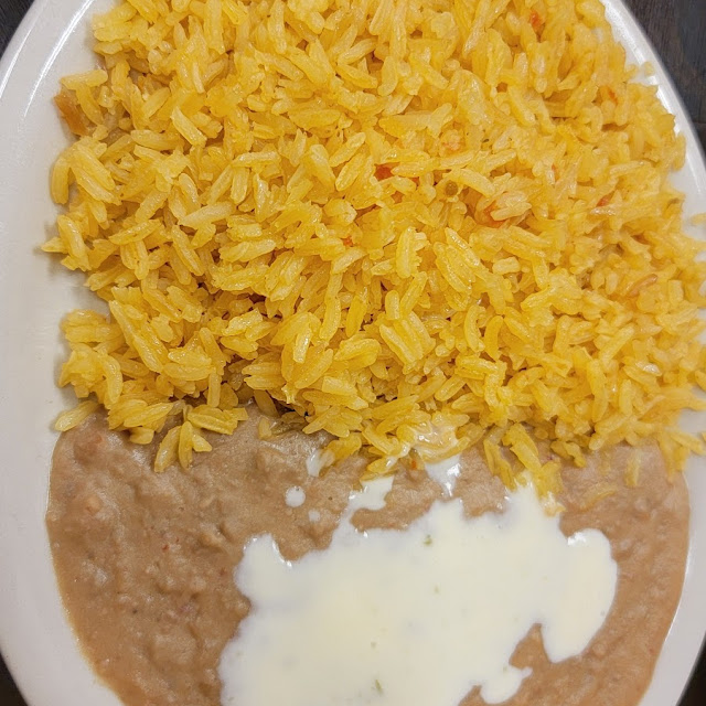 Rice and Refried Beans