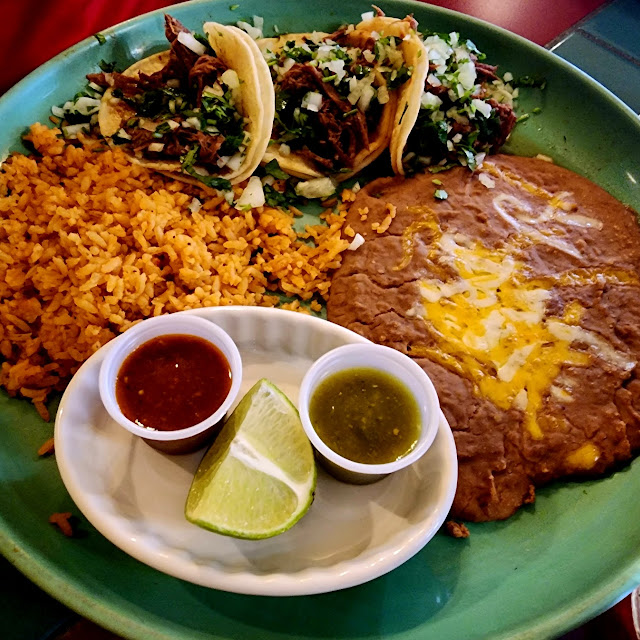 Street Tacos with Rice and Beans