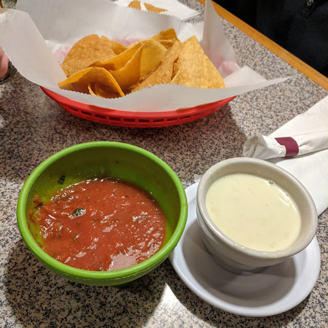 Chips Salsa and Queso