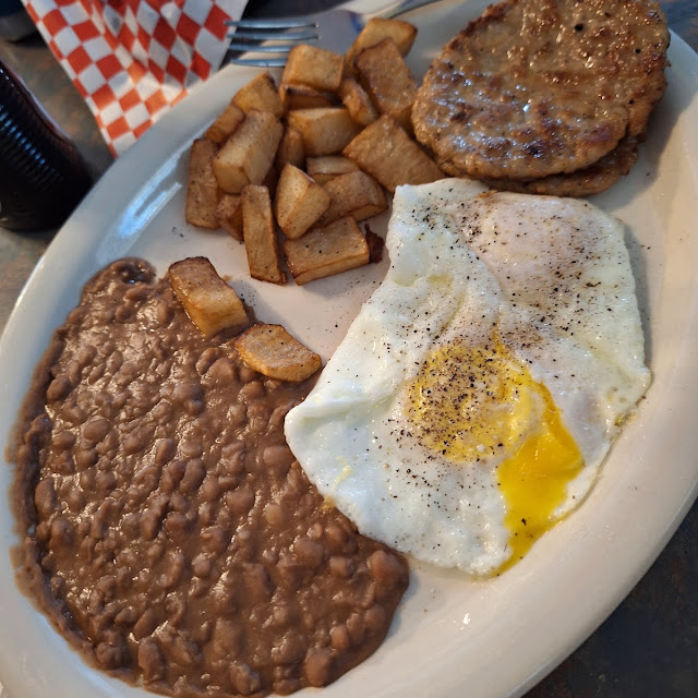 Breakfast Plate with Sausage Patties