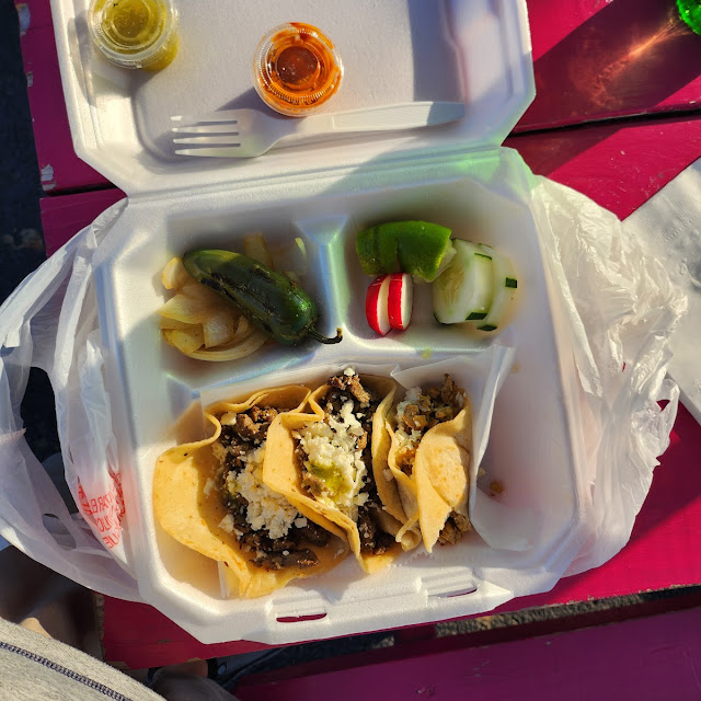Steak and Chicken Tacos