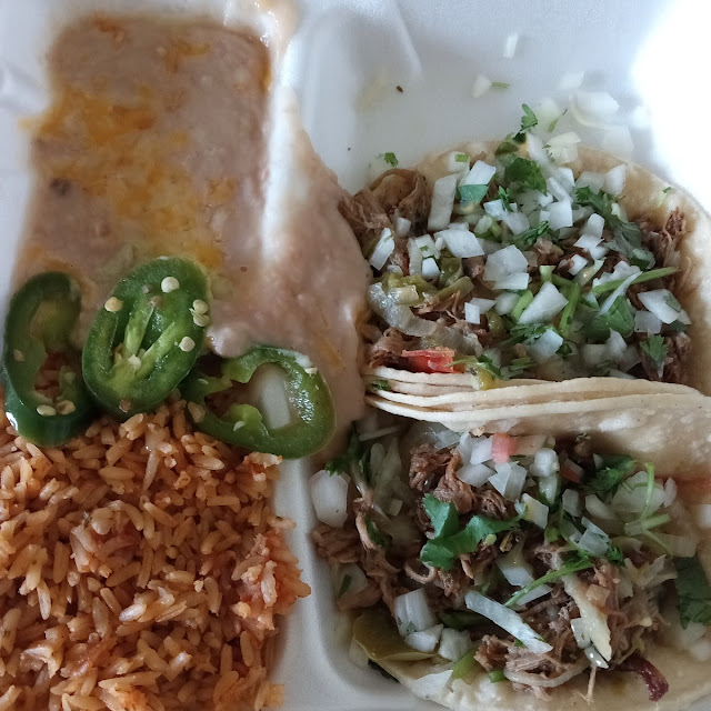 Beef Tacos with Rice & Beans