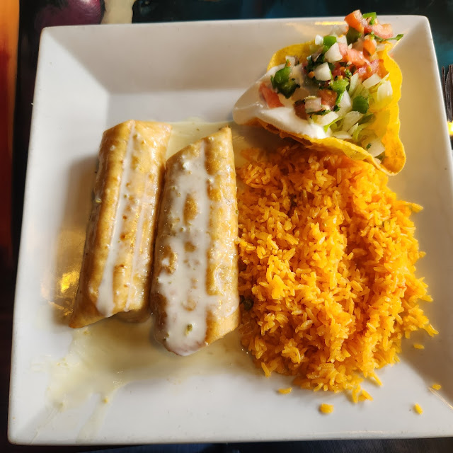 One Enchilada Rice and Beans