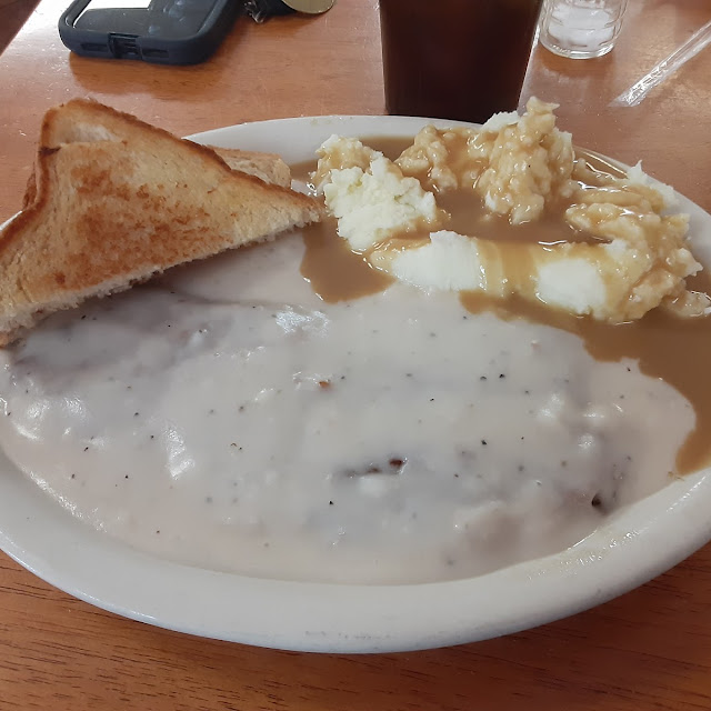 Chicken Fried Steak with Mashed Potatoes and Gravy