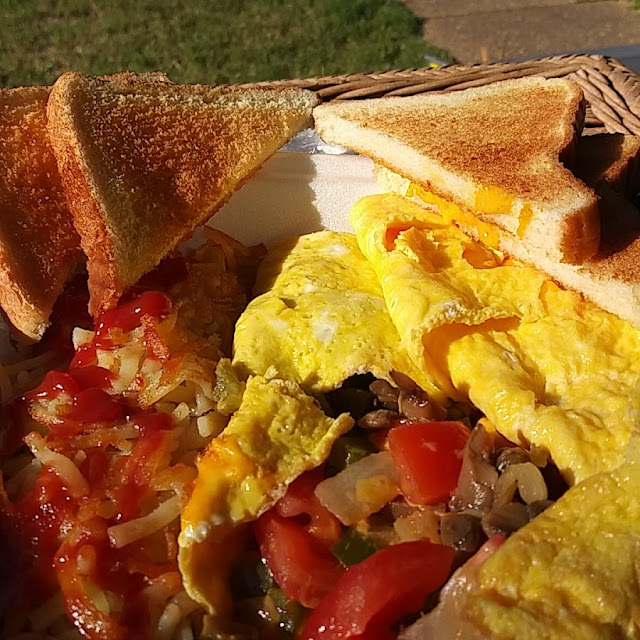 Veggie Omelette Hashbrowns