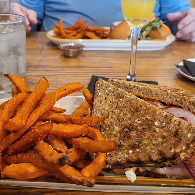 Turkey and Bacon Sandwich on Toasted Wheat Bread