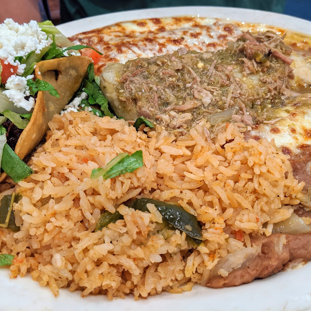 Combo 19 Two Beef and a Cheese Enchiladas