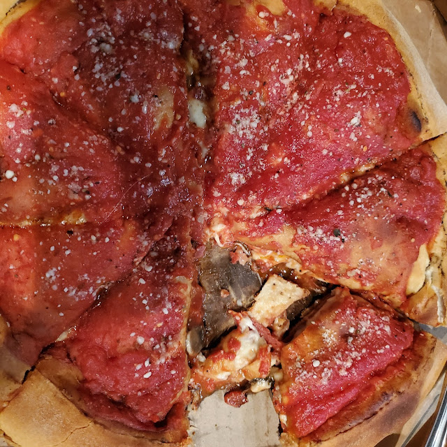 Deep Dish Sausage Pizza