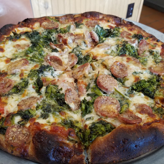 Sausage and Broccoli Rabe Pizza