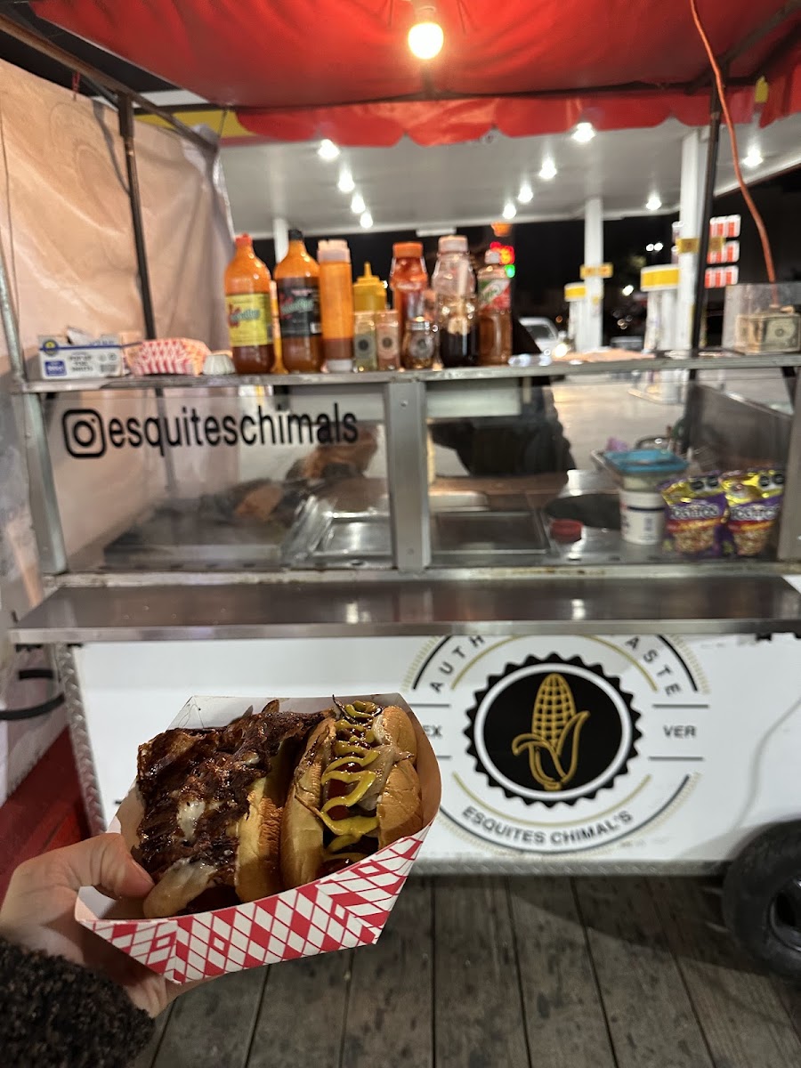 Esquites and Street Mexican Hotdogs Chimal’s