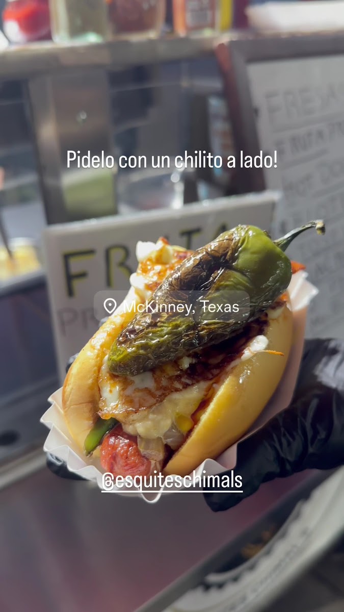 Esquites and Street Mexican Hotdogs Chimal’s
