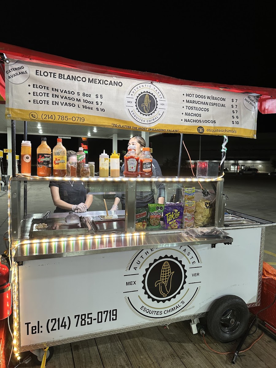 Esquites and Street Mexican Hotdogs Chimal’s