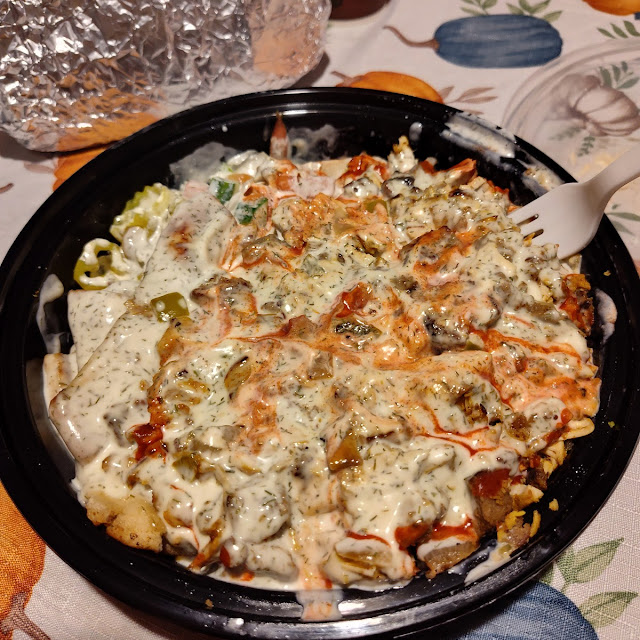 Mixed Plate Lamb and Chicken with Garlic and Hot Sauce