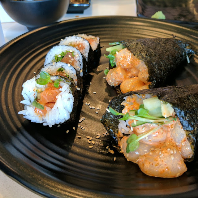 Spicy Scallop Hand Rolls