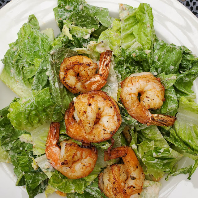 Grilled Shrimp Caesar Salad Lunch