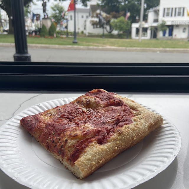 Sicilian Cheese Pizza Slice