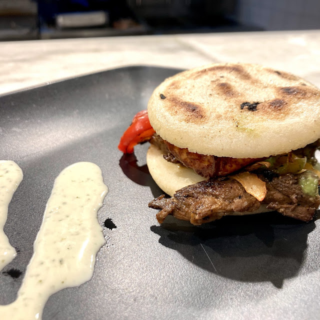 Beef Fajita Arepa