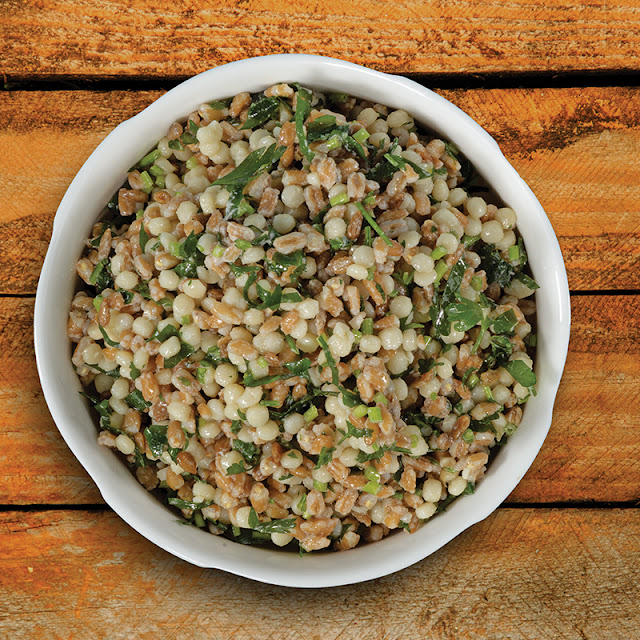 Farro Couscous Salad