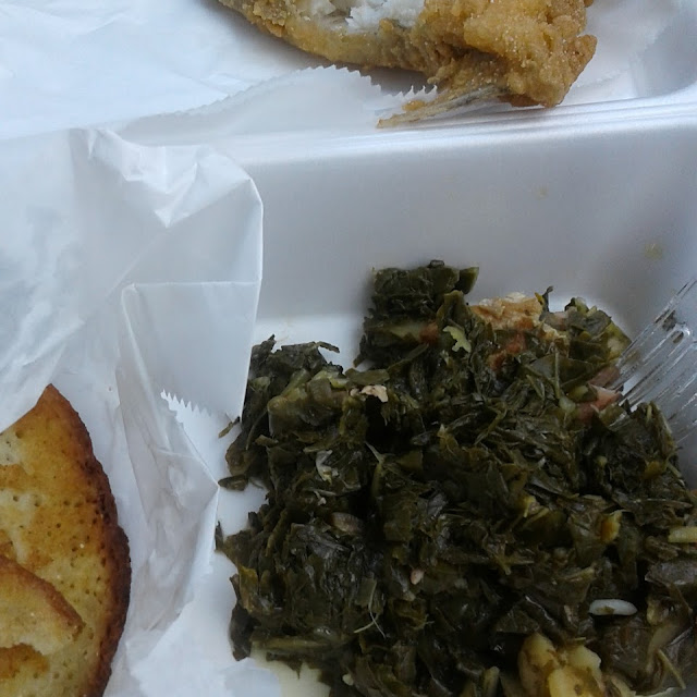 Rutabaga Greens and Fried Catfish