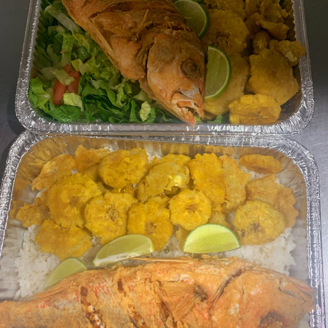 Pargo Fritto Con Tostones