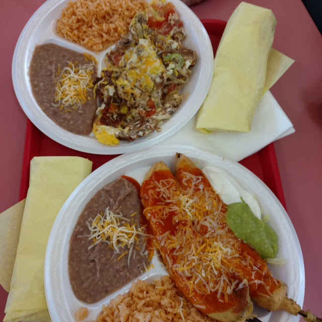 Beef Tacos and Spanish Rice