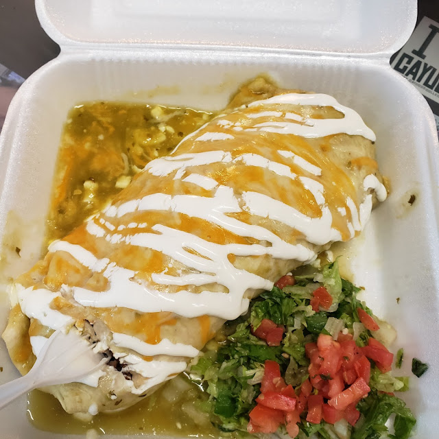 Green Beef Burrito
