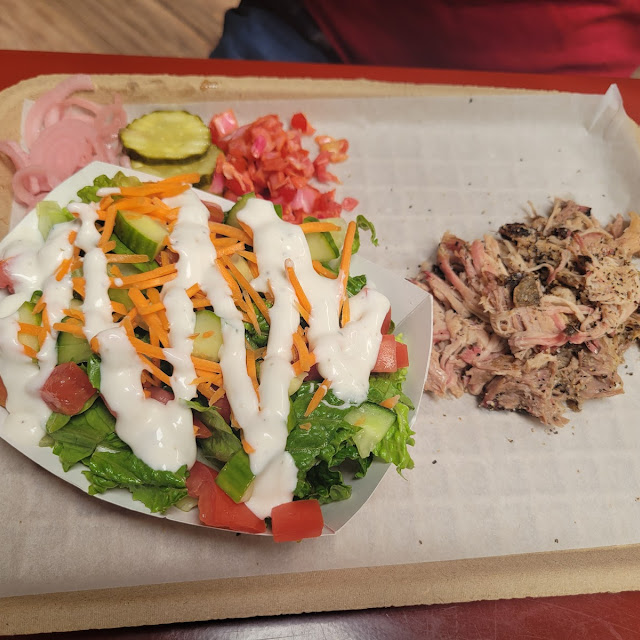 Pulled Pork and Garden Salad